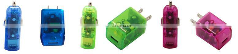 2015 new product 12v 2a usb wall charger 2 port for mobile devices