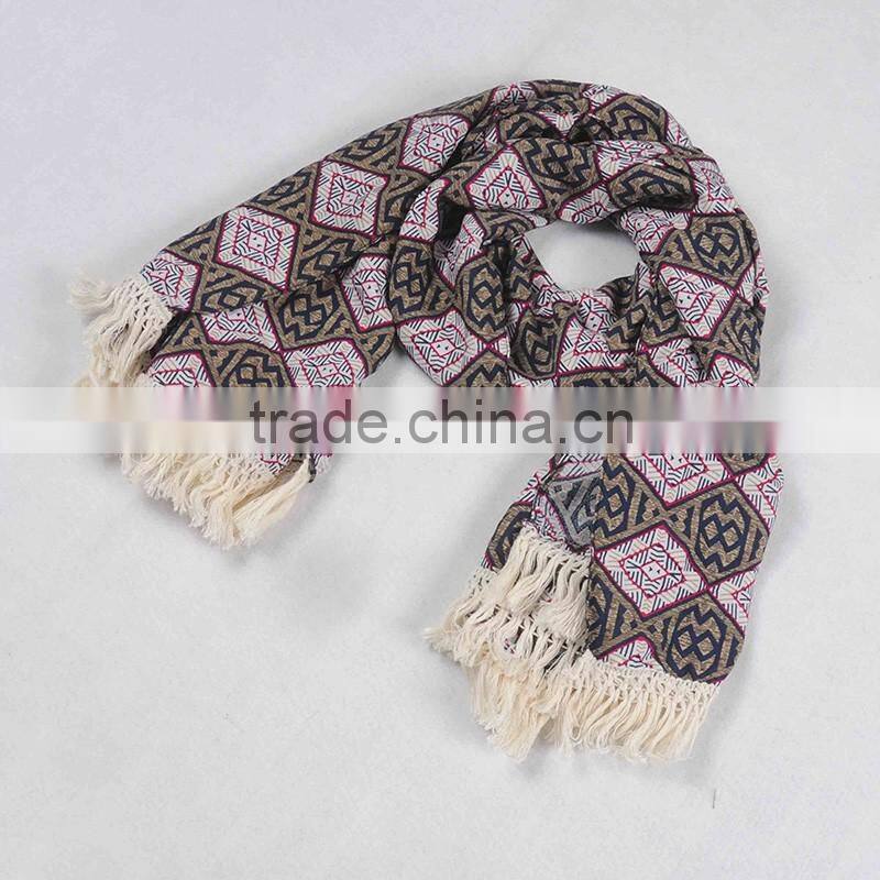 Promotional cheap wool viscose viscose stole scarves ,scarf for women