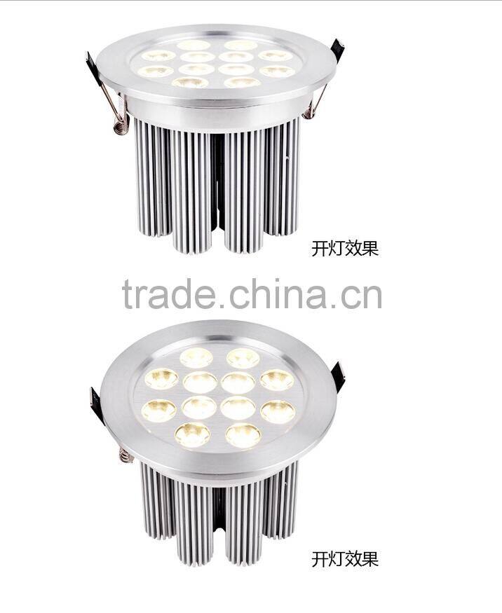 2015 New Dimmable LED Ceiling Lamp 3w 5w 7w 9w 12w LED Spotlights Silver Shell