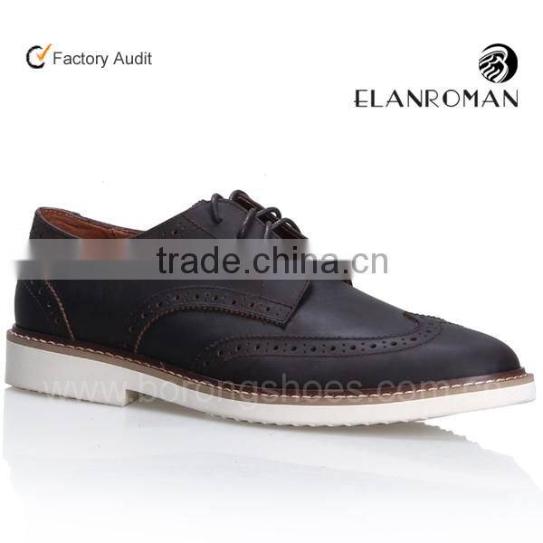 New style leather casual shoe for men from Guangzhou manufacturer business casual shoe