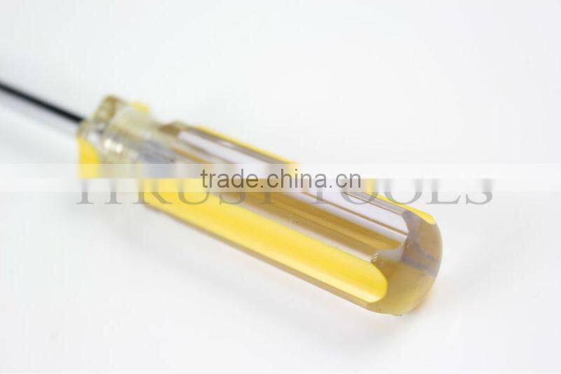 Yellow Plastic Handle Carbon Steel Screwdriver tool SD1063