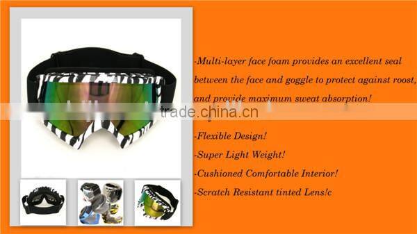 BJ-MG-001A Zebra clear transition riding glasses for motorcycle