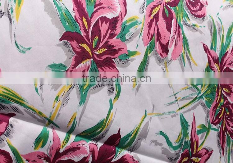 2016 digital printed textiles wholesale 100% cotton satin fabric