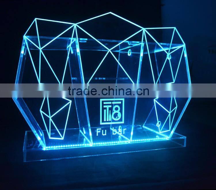 LED night bar table, modern LED sign for night club