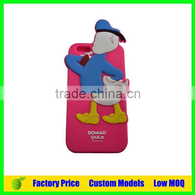 Donald Duck Custom Silicone 3d phone back cover case for Oppo R7 phone back case cover