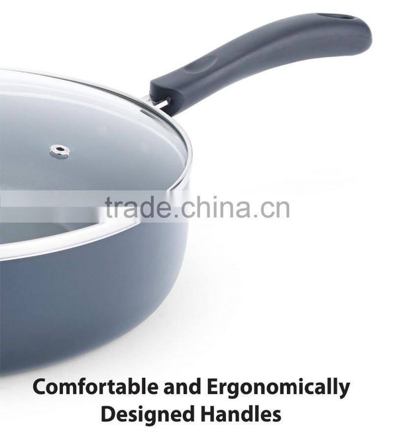 Aluminum Non-stick Milk Stock Sauce Pan Cooking Pot Cookware Set Deep Fry Egg Pizza Pan Wok Casserole