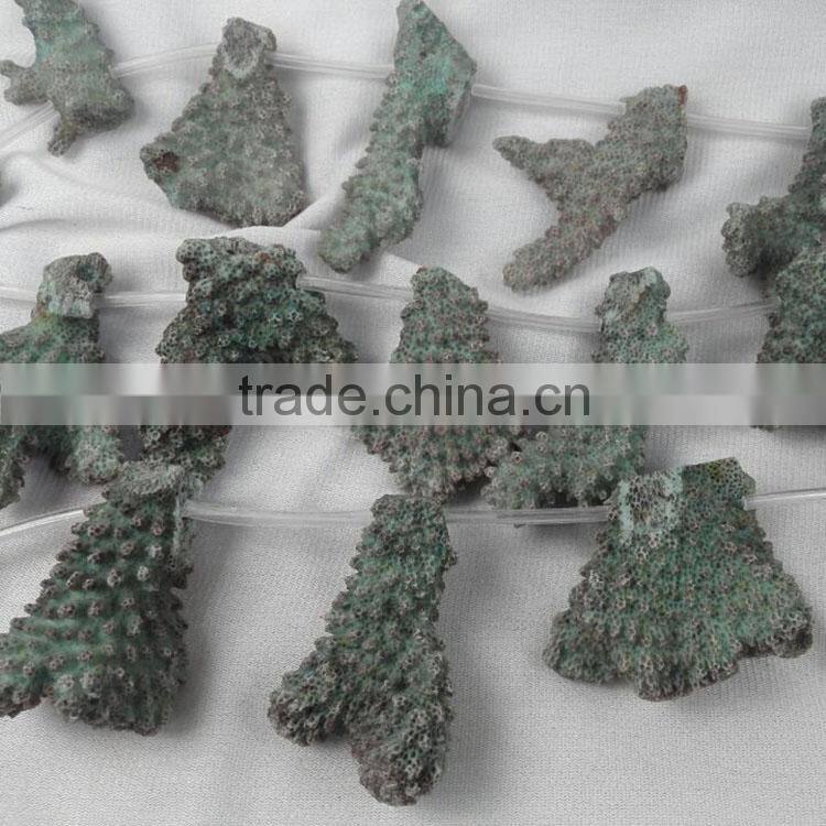 dyed color christmas gift necklace coral