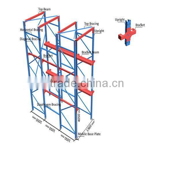 factory custom flow storage pallet racking