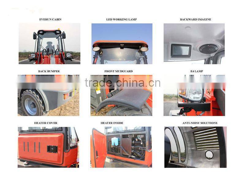 ER10 Euro III Engine Front Wheel Loader with Grapple Bucket