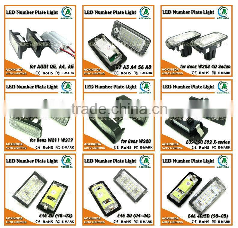 CANBUS LED number license plate light for AUDI TT Q5 A4 A5 S5