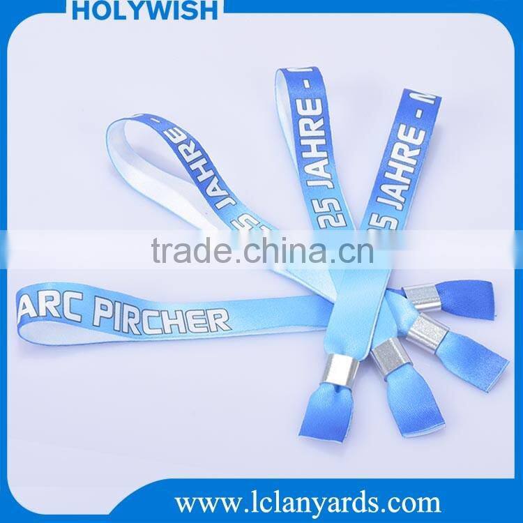 Fabric sublimation wristbands with slide lock best selling