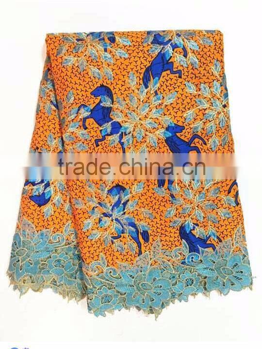 ghana kente wax african wax prints fabric with cord chemical lace ankara holland fabric textiles for batik dashiki dress