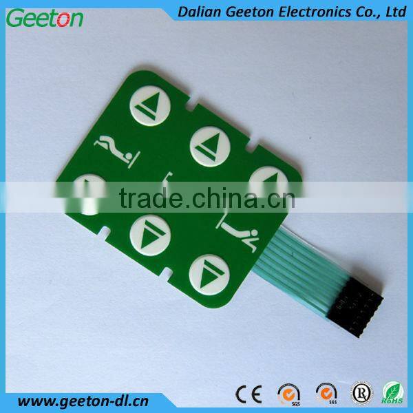 Embedded LEDs Membrane Tactile Keypad With PMMA Panel