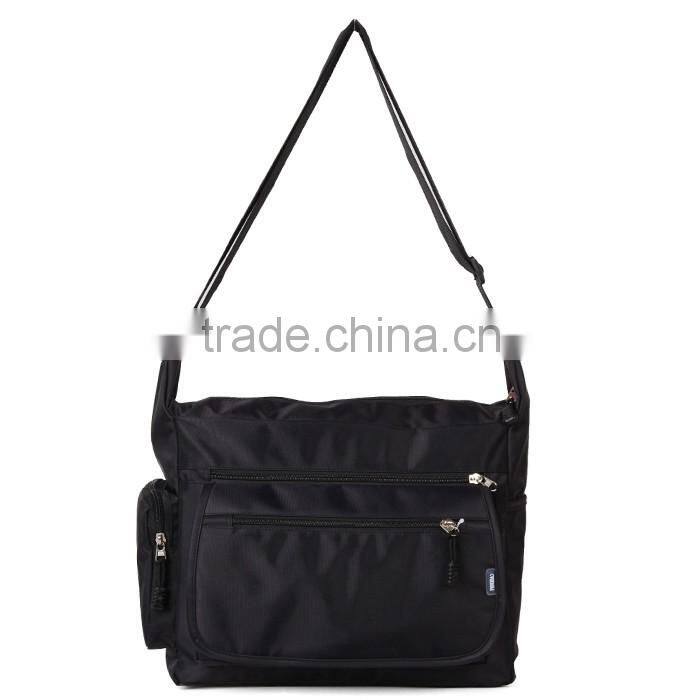 mens school messenger nylon bag with customers logo in guangzhou
