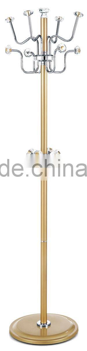 Y-8022 gold coat racks /Gold Plating Acrylic crystal ball