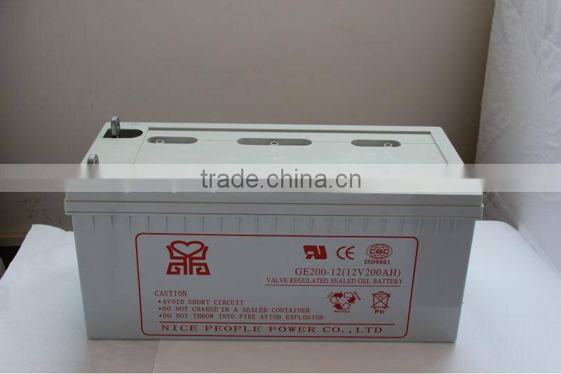 Save up 20% price off battery solar GEL12v200ah deep cycle VRLA rechargeable batteries