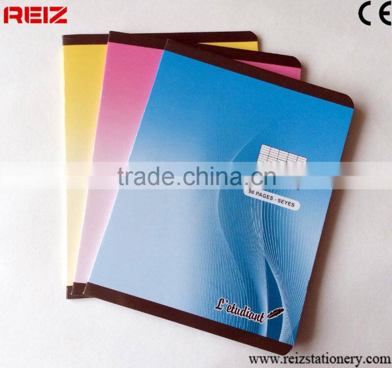 Seyes exercise book, french lines notebooks 17x22cm, 24pages