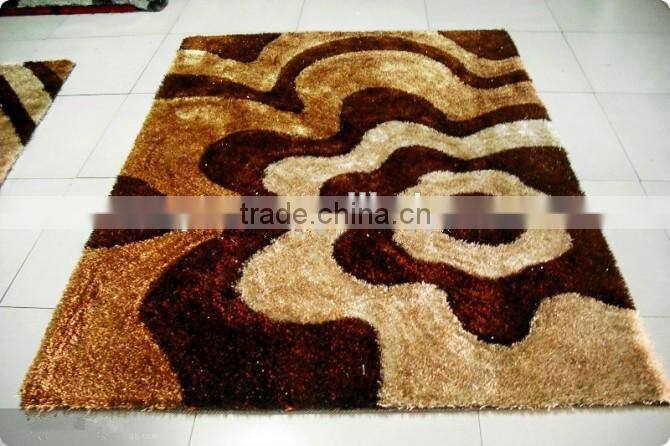South Korea Shaggy Polyester Silk Rug Bath Mat