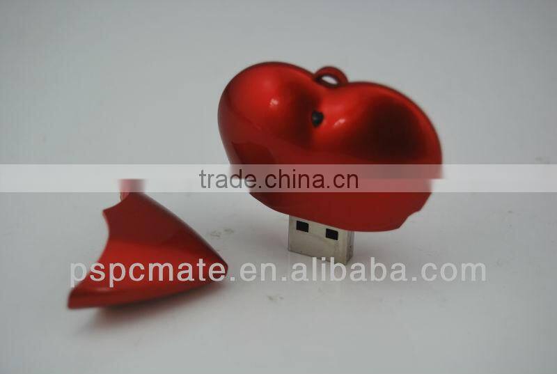 heart shape usb flash driver,usb disk,usb pen driver 2013 Christmas gift