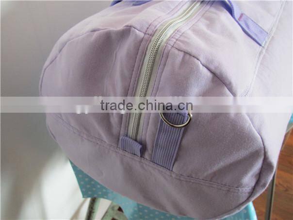 Low toxic solid color knit travel sport tote bag with customize logo