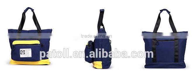 Factory wholesale reusable canvas weekend bag fashion design