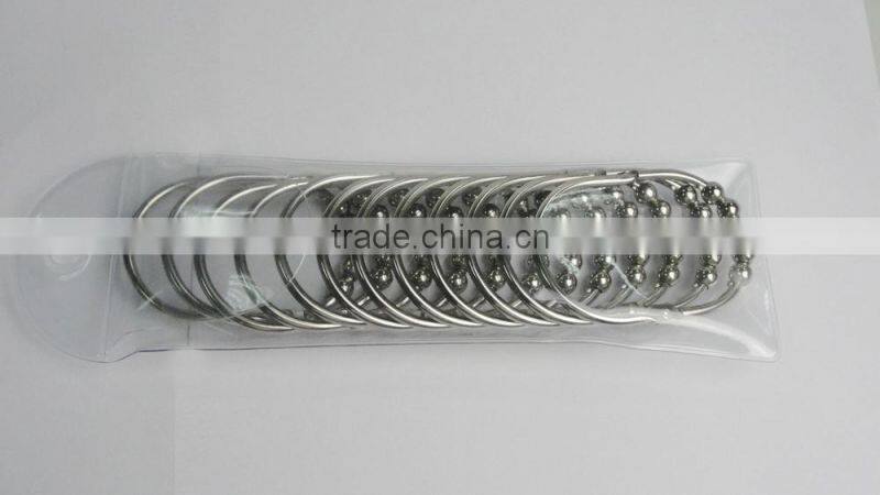 Eco-friendly Metal Shower Curtain Hooks XDHL016A/Shower curtain hooks for bathroom