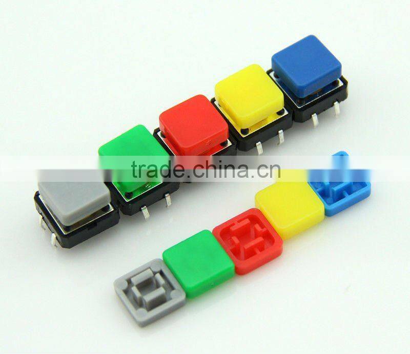 F0362 12*12*8.8mm tact switch /tactile switch/ mini touch button switch cap red