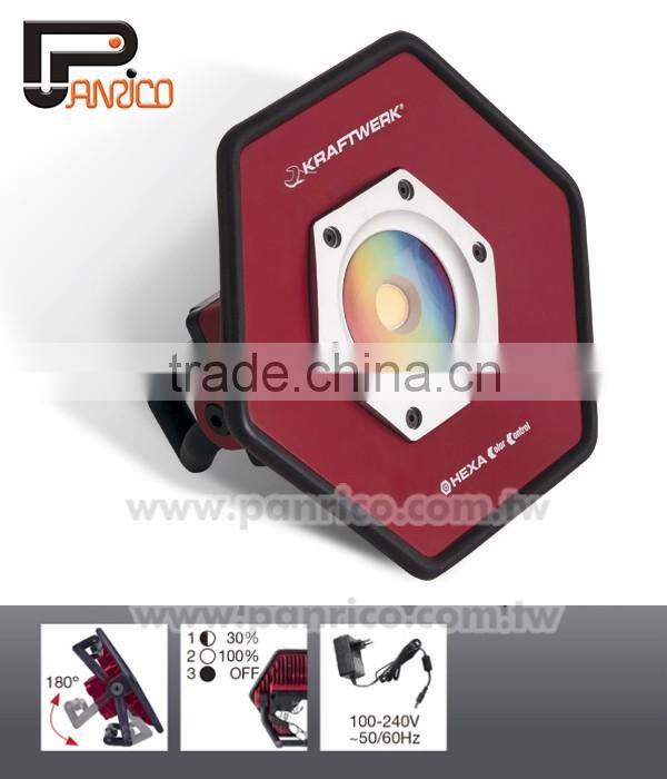 Kraftwerk Cordless Color Control 20W HIGH CRI COB-LED work lamp Spotlight