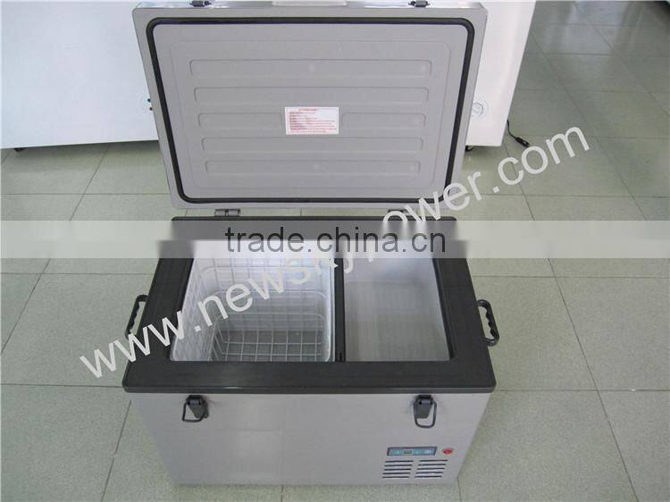 DC 12V/24V AC 110V-240V portable car fridge freezer BR30C4 portable compressor car fridge freezer electric freezer box for car