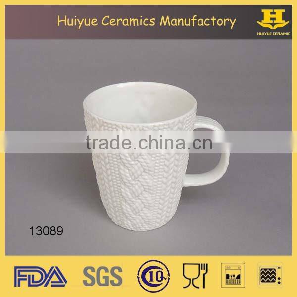 embossed ceramic mugs sweater mug