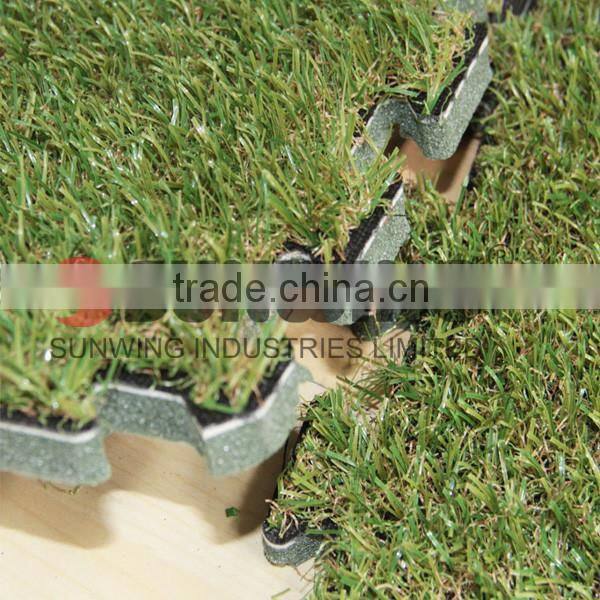PE installation interlock synthetic grass mat
