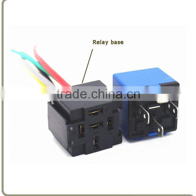 Blue color non water-proof automotive alarm relay 12V 24V 40A relay