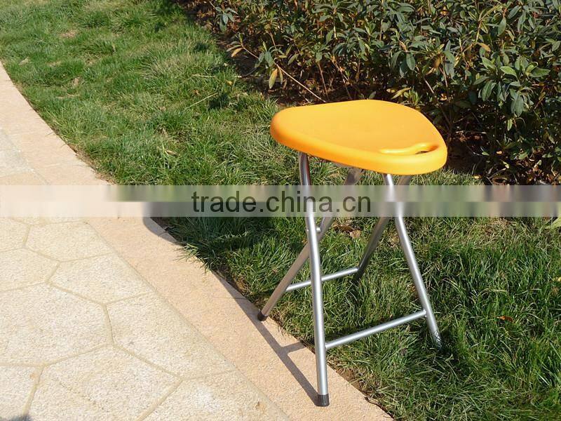 Strong and durable 45H metal leg and plastic triangle folding stool