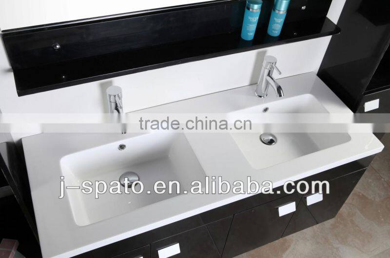 Luxury furniture with two side cabinet modern bathroom vanity cabinet