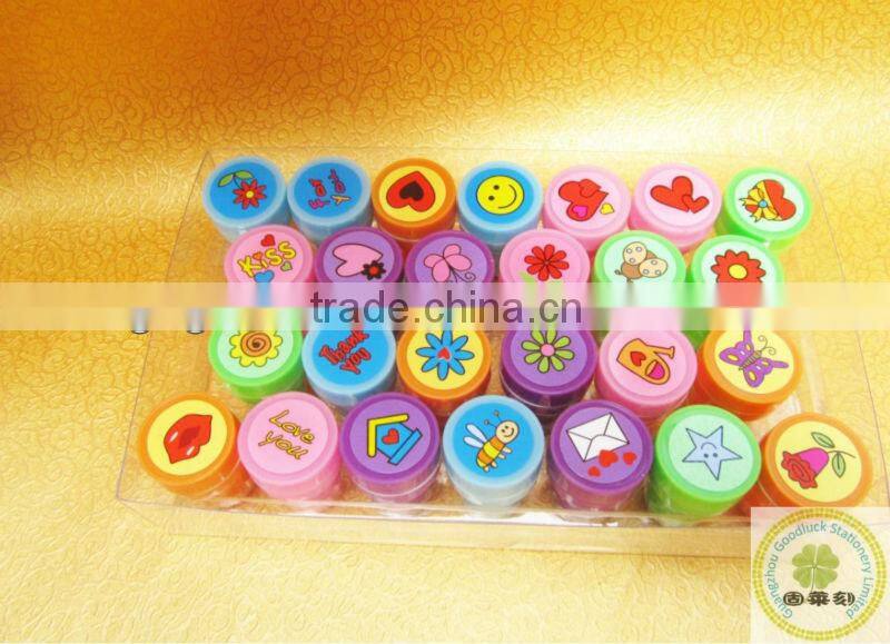 Self inking stamps set with ink pad/Self inking rubber stamps