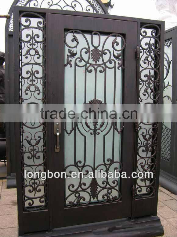 Top-selling handmade forging lobby entrance door