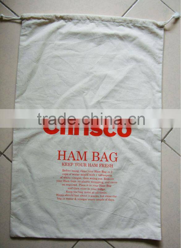 white hopping bag ,shopping bagcheap canvas bucket drawstring bag design-5