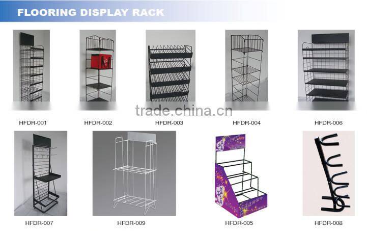 Drawer style white 3 tiers metal wire display fruit shelf with sign holder