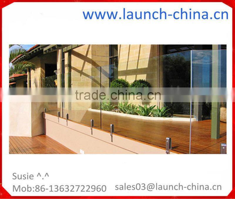 building 12mm clear green tempered glass for sale