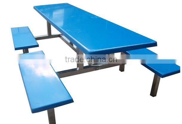 fast food shops and school canteens 8 person dining table and stool