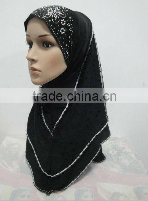H140 latest 2 layers muslim hijab