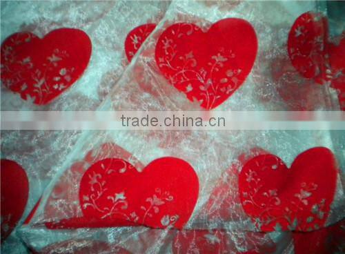 High Quality Flocking Organza for Decoration