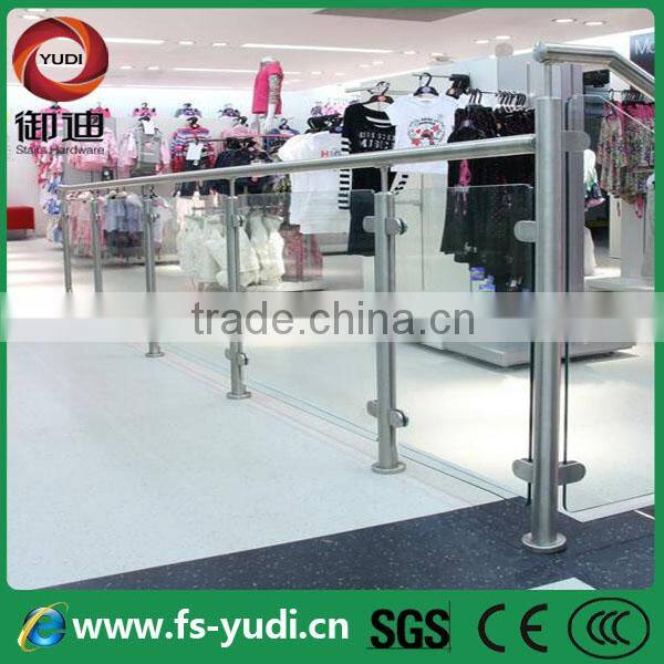 modular steel toughed glass railings design for stairs prices