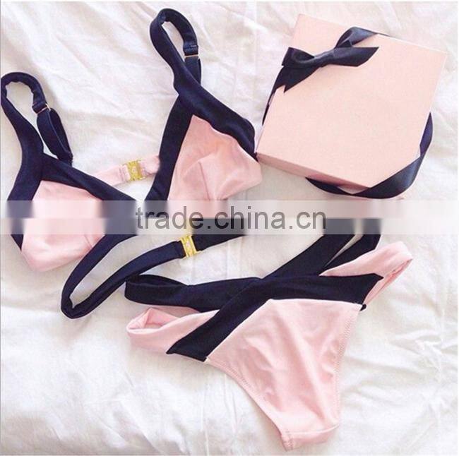 Personalized custom young girl sexy bikini swimwear 2016