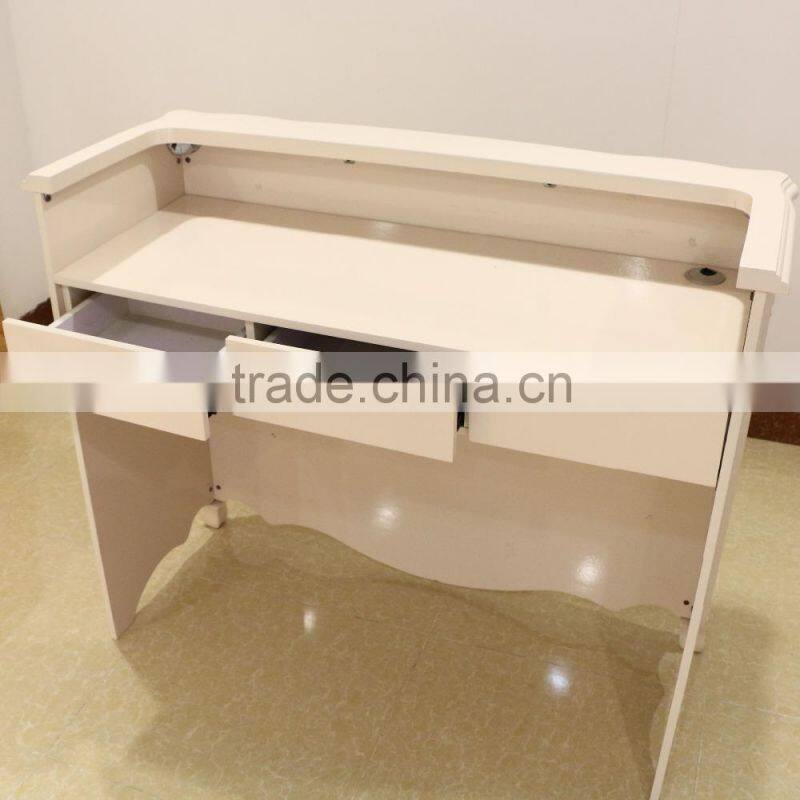 Customized wooden cashier desk store checkout counter