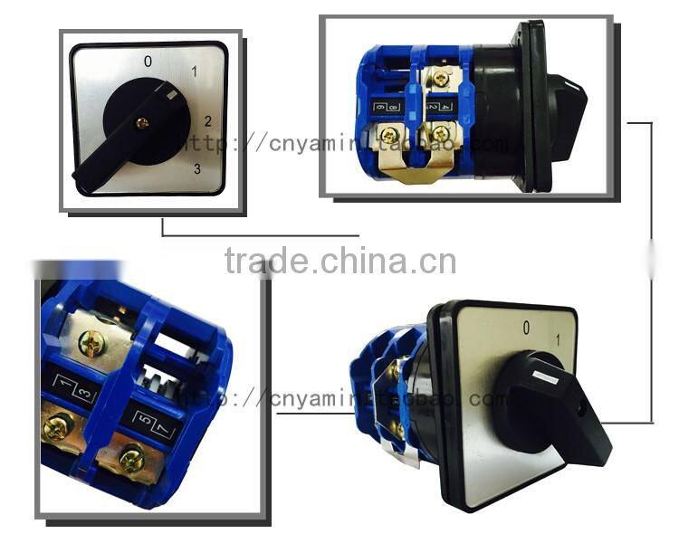 Rotary switch LW26-125/2 special red copper connection straps universal switch two poles 4 position switch changeover switch