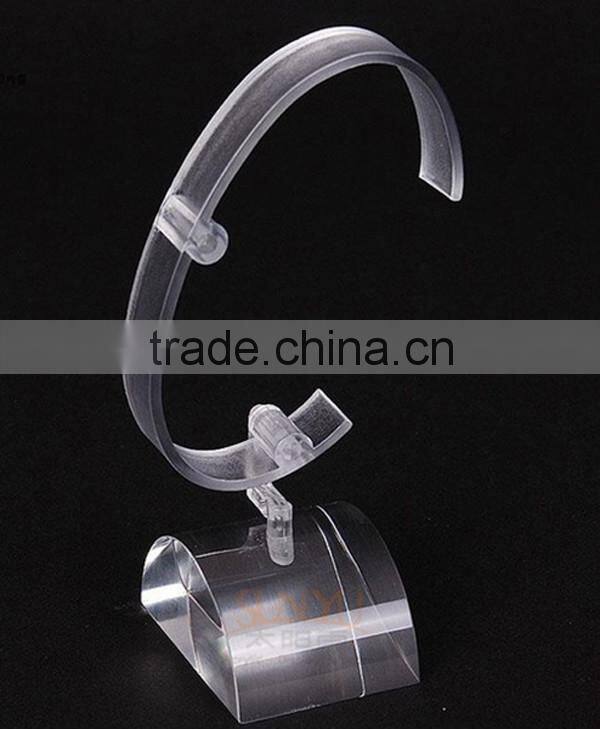 Clear Acrylic Watch Display With Lid And Watch Stand