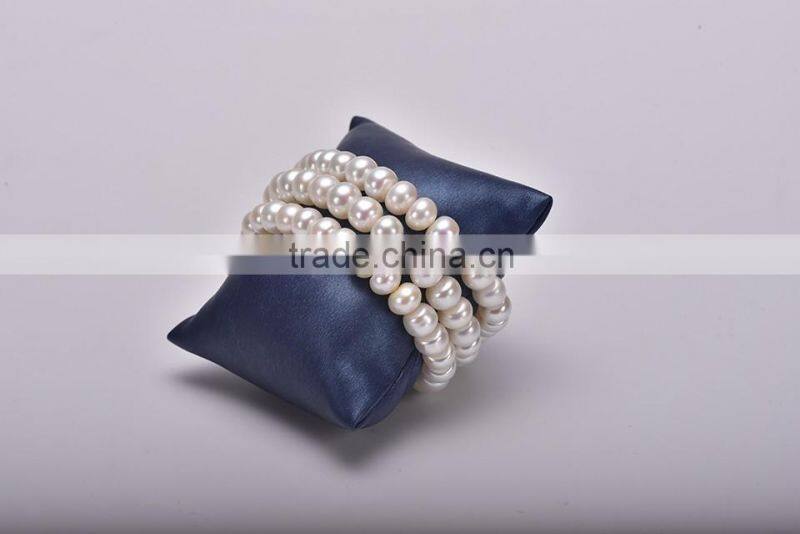 near round fresh water pearl bracelet YSB004 three layer fine jewery