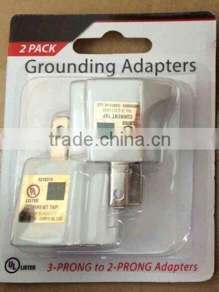 UL CUL approval ac standard grounding adapter