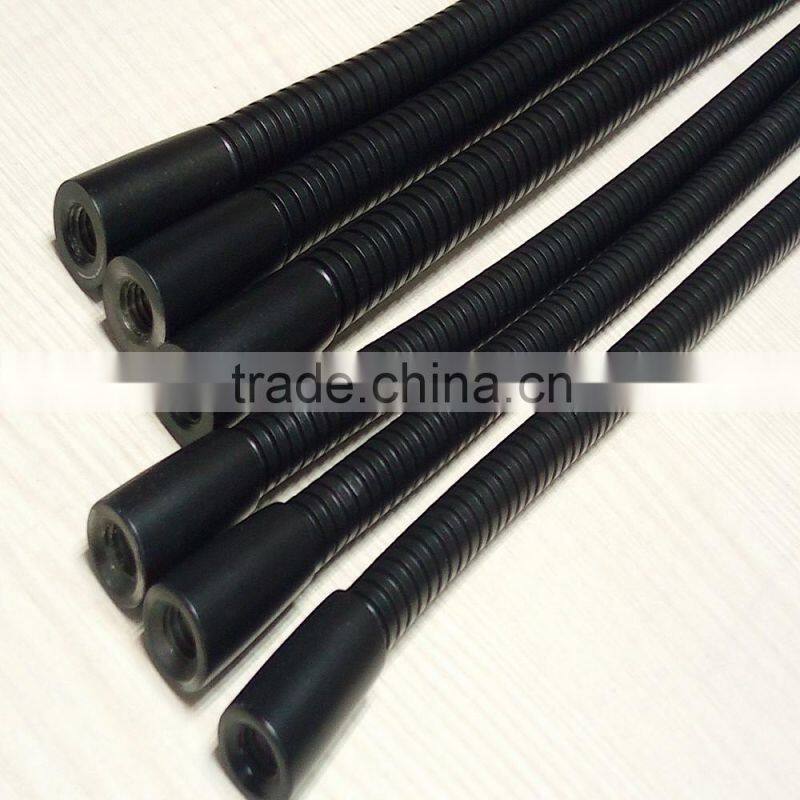 Black finished flexible gooseneck pipe